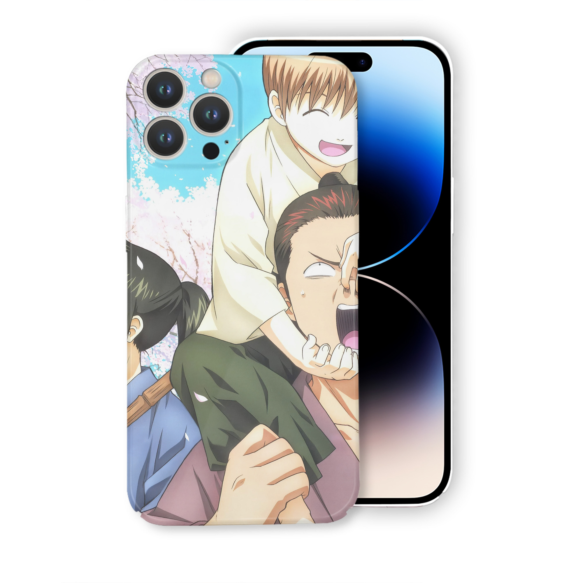 （画像用） ぎんたま 坂田銀時（さかたぎんとき） 神楽 志村新八（しむら しんぱち） GINTAMA Sakata Gintoki Kagura Shimura Shinpachi 【iPhone 14シリーズ対応】ハードケース